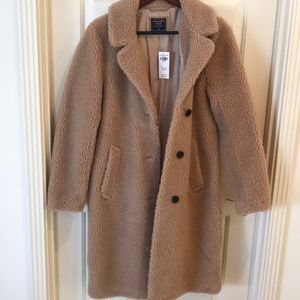 Abercrome & Fitch Long Sherpa Coat